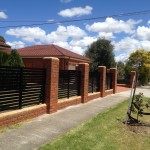 Brick fence infills black 60mm