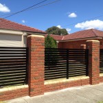 Brick fence infills black 60mm
